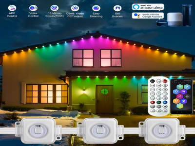 Outdoor Eaves LED Light String RGBIC Kit