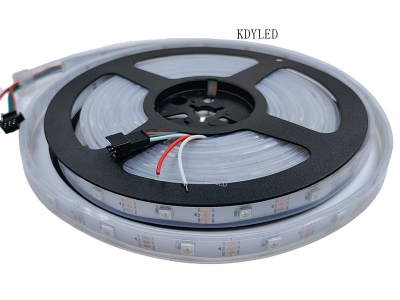 5V WS2812B 30LEDs/M IP67 White RGB Digital Strip